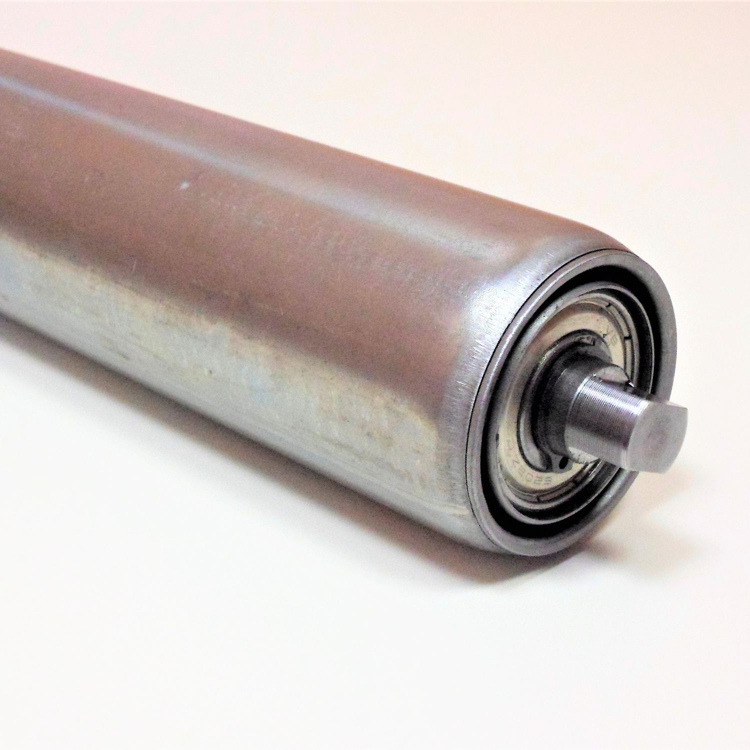 Rullo Trasportatore In Acciaio Da 38 Mm X 400 Mm Per Nastri Trasportatori – Diametro Asse 12 Mm, Lunghezza Totale 445 Mm, Peso 732 G