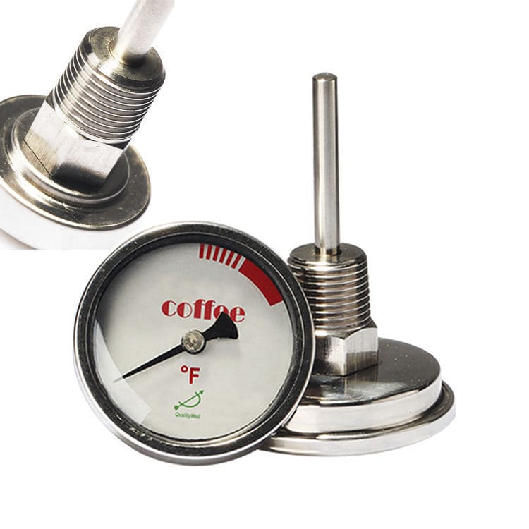 Termometro Bimetallico Per Birra E Vino Fatti In Casa - Scala F/C, 1/2 NPT, Senza Saldature - Foto 2