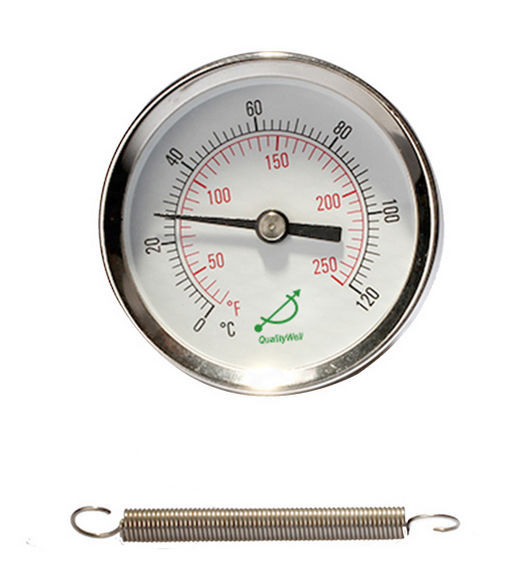 Termometro Bimetallico Per Birra E Vino Fatti In Casa - Scala F/C, 1/2 NPT, Senza Saldature - Foto 3