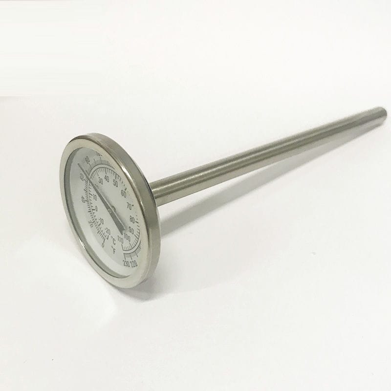 Termometro Bimetallico Da 63 Mm Per Acqua/Olio - Manicotto In Ottone, Gamma 0-120°C