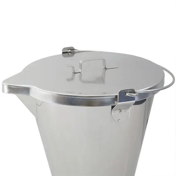 Secchio In Acciaio Inox Alimentare Con Coperchio 6L – Grande Capacità Per Cibo, Acqua O Uso Domestico, Maniglia Robusta