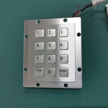 Tastiera Numerica Industriale IP65 In Acciaio Inox 304 – 12 Tasti – DAVO LIN D-8208J-1