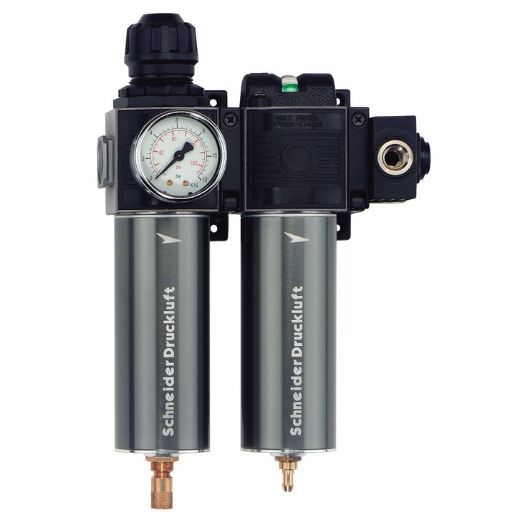 Filtro Regolatore Lubrificatore Aria Compressa 1/2 BSPP - Con Manometro E Scarico Automatico - Foto 6