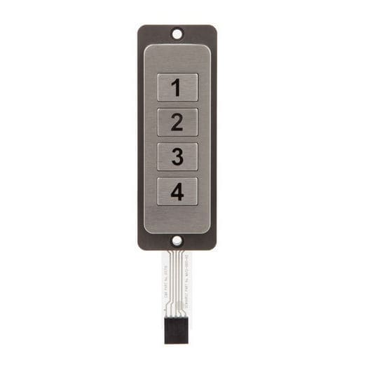 Tastiera numerica 4 tasti - MA12 - Dewhurst - ad incastro / IP66