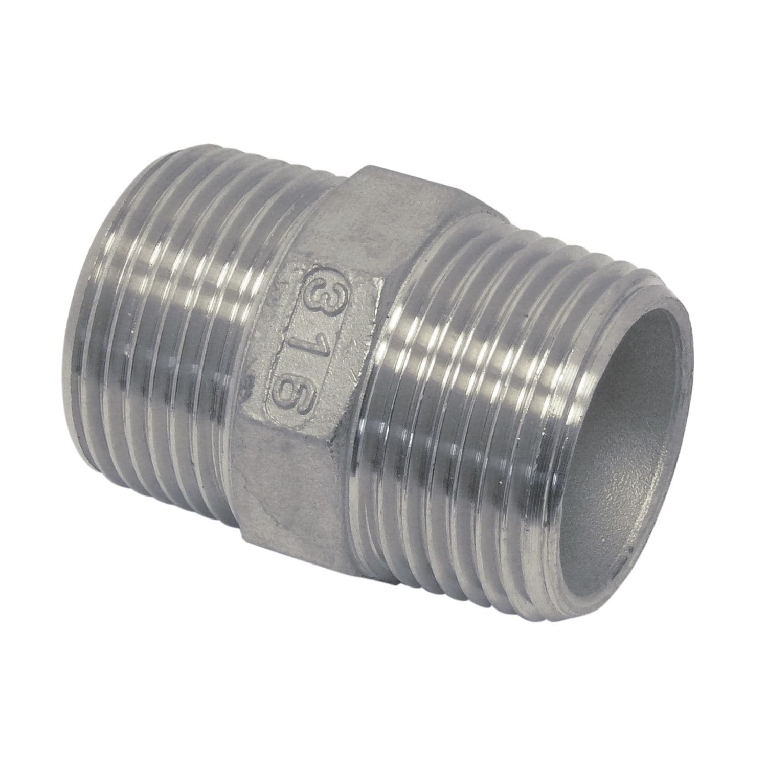 Nippli In Acciaio Nero 1-1/4'' Filettati - Confezione Da 4 Pezzi Lunghi Per Tubi