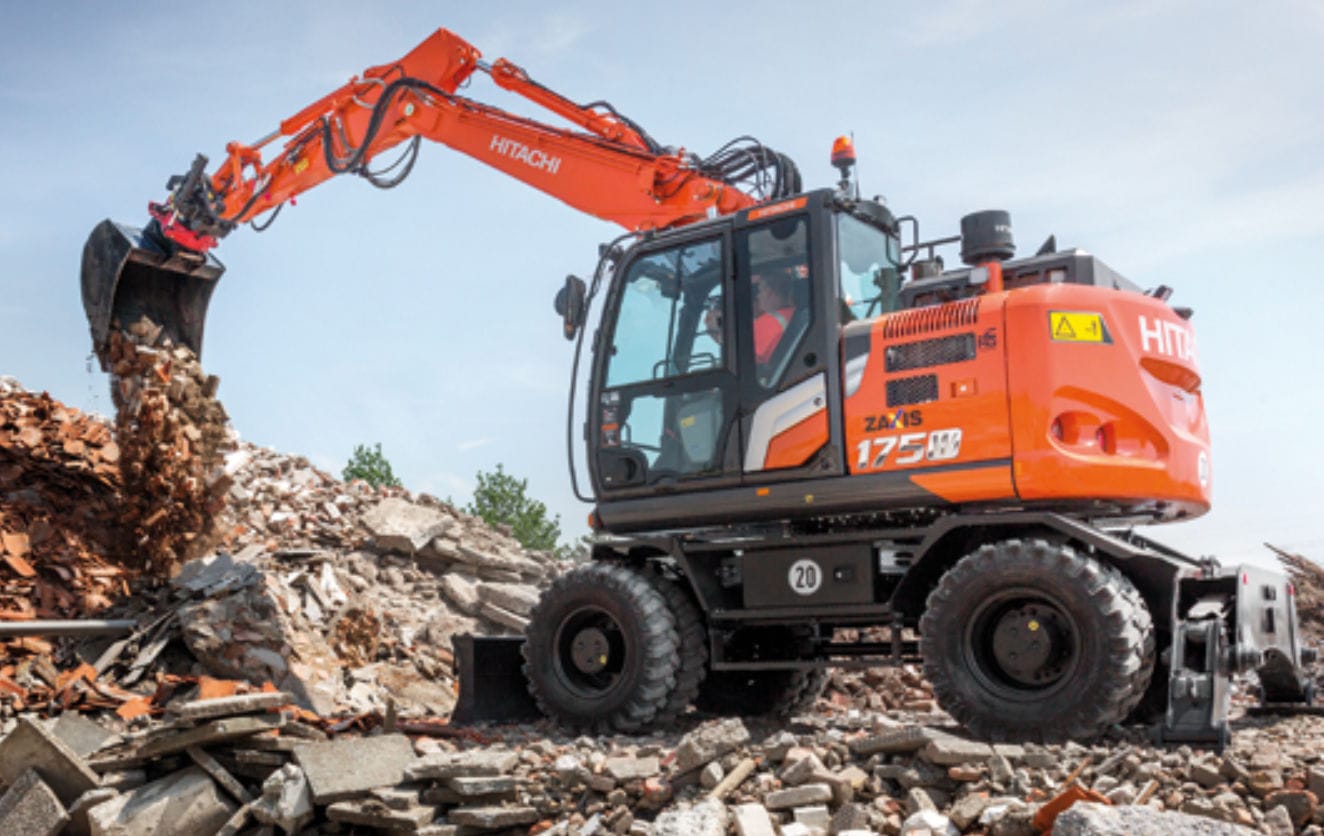 Modellino Escavatore Hitachi ZX225US-7 1:50 – Ghisa, Giallo, Nuovo