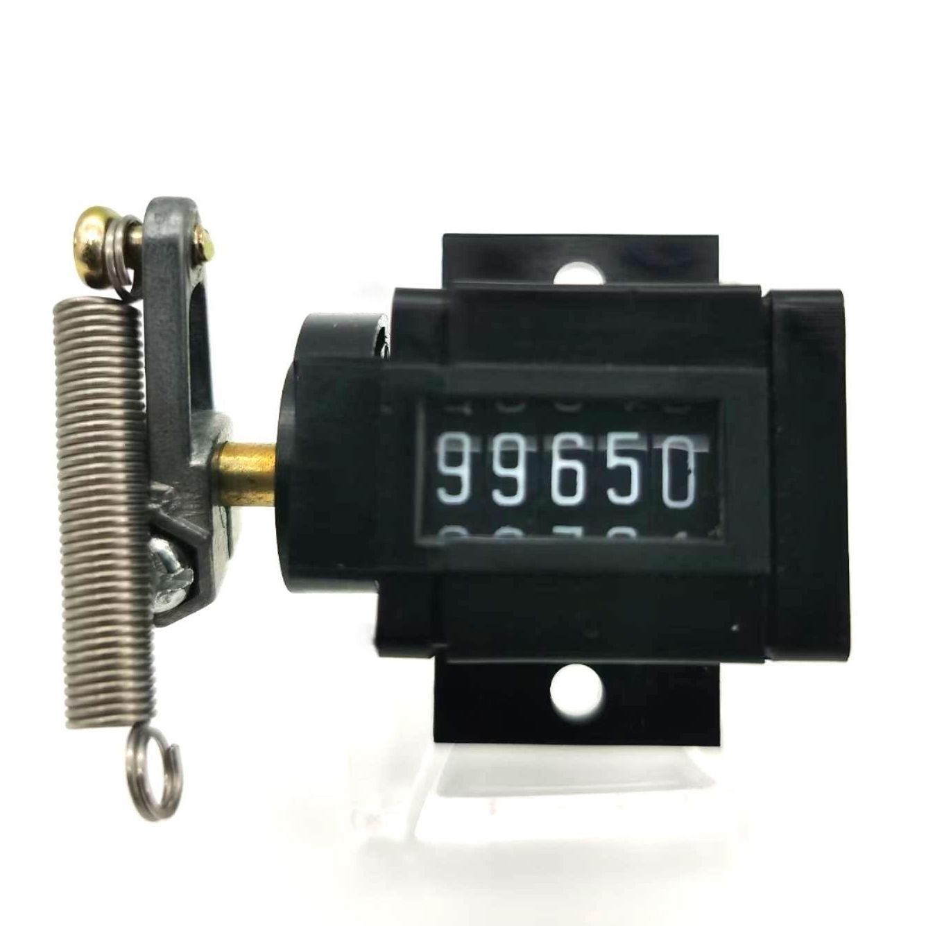 Contatore Manuale contapassi clicker, Contatore Clicker A 4 Cifre, Contatore A Mano in Metallo, Mano Contatori di Conteggio, per Lo Sport Allenatore Casinò - Argento con Anello per Tenere Le Dita