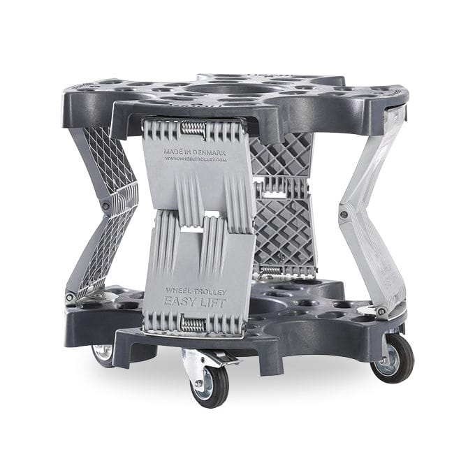 Carrello A 4 Ruote Sourcing Map - Per Binari Da 3,5 Cm E 4,5 Cm, Capacità 250 Kg, Set Di 4, In Ferro