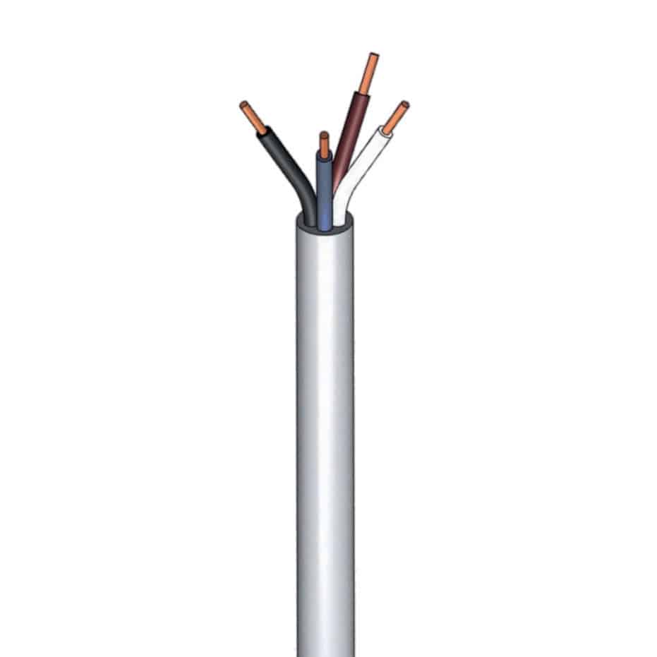 Naoevo Cavo Elettrico 18 AWG 4 Conduttori - 4C-18Awg Filo Rame Stagnato Per Auto, 50Ft (15m)