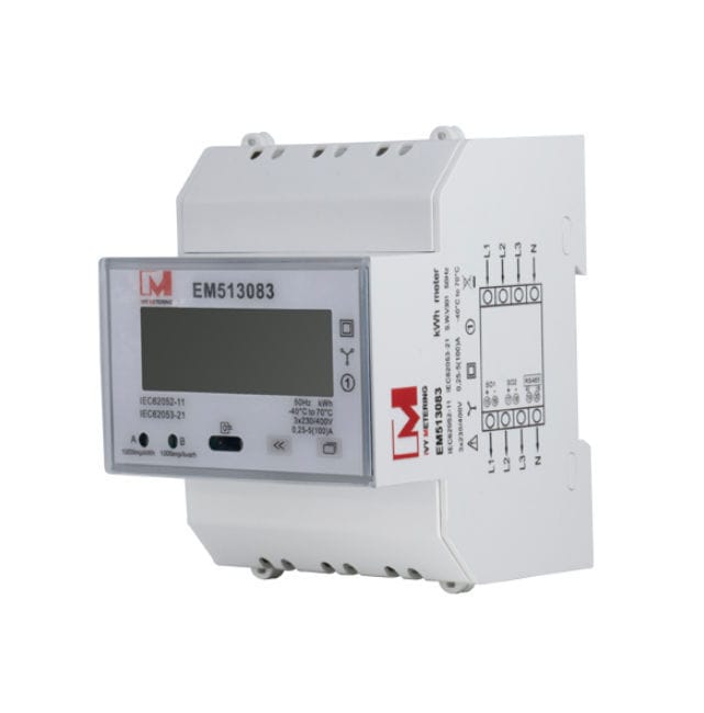 Contatore Di Energia Elettrica Trifase - EM524012 - IVY METERING - Su Guida DIN / RS-485 - Foto 3