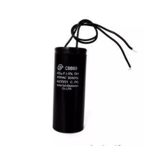 Condensatore Di Marcia CBB60 16uF 250V AC – 2 Fili 75x38mm Per Pompe E Compressori