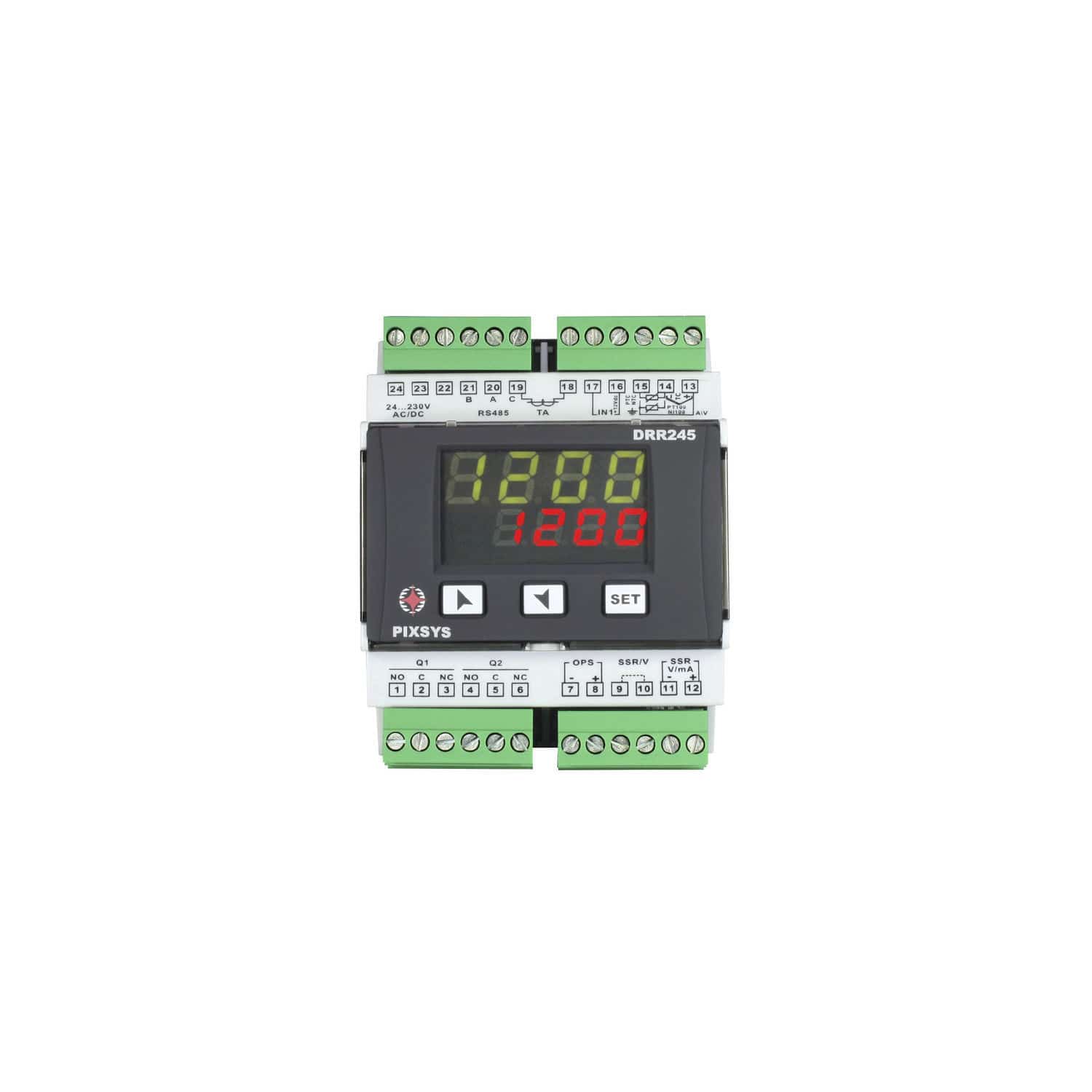 Controller Temperatura PID GL-102 Controller Temperatura PID Digitale GL-102 Doppio Display Con 2 Rel&egrave; Allarme - 1/16 DIN Fahrenheit Ps2