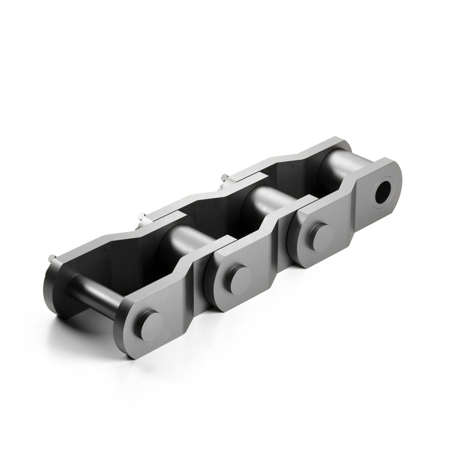 Catena Saldata Con Perline In Acciaio Inox 2,5x2mm - 1 Metro - Argento Scuro