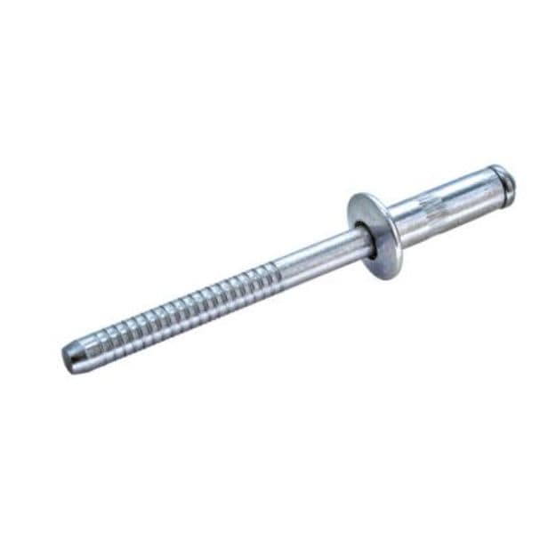 100 Rivetti Ciechi Militari Alta Qualit&agrave; - Testa Tonda, Acciaio Cadmiato, Gauge 6 (MS20604AD5W6)