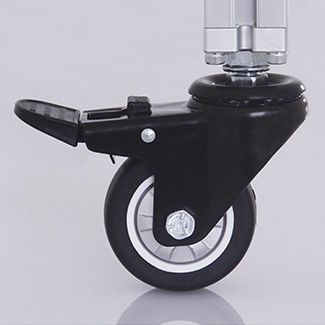 Ruota In Gomma - 390 - MEDCASTER - Girevole / Con Freno - Foto 8