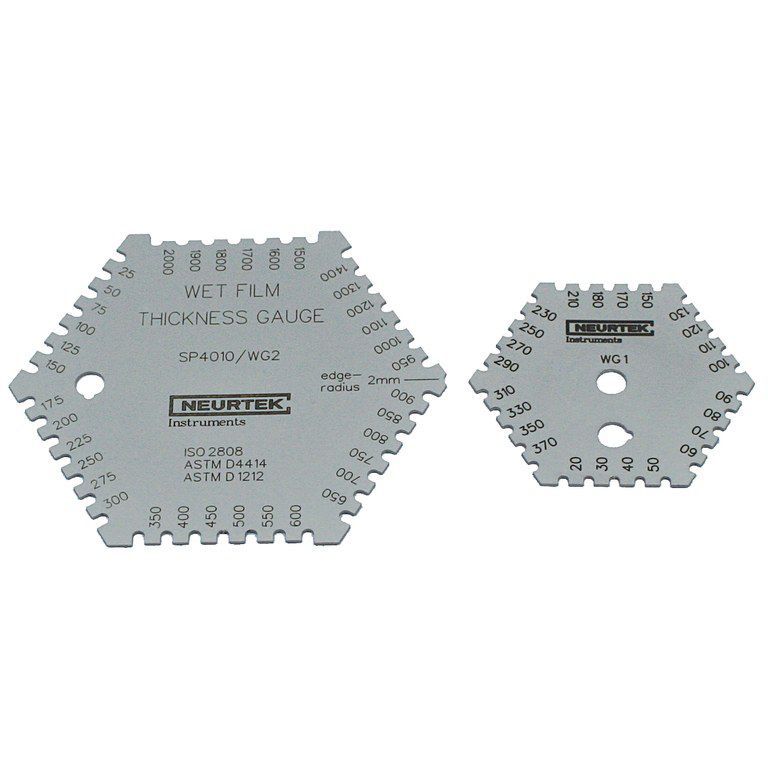 Pettine Misuratore Di Spessore Per Film Bagnato, Scala 1-80, In Lega Alluminio, Per Vernici, Resine, Rivestimenti