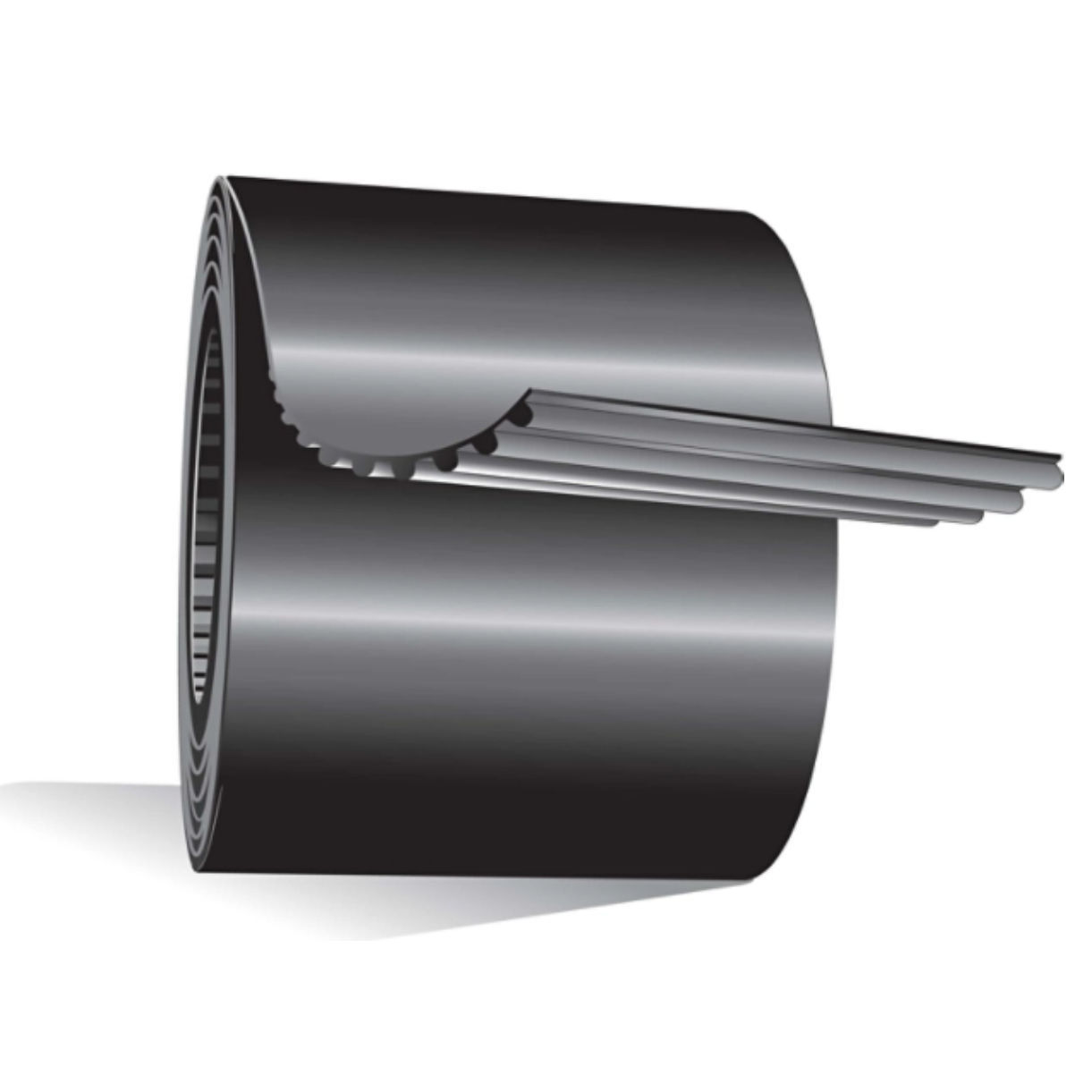 Cinghia Dentata HTD Gates 635-5M-25 - 127 Denti, Larghezza 25 Mm, Passo 5 Mm, In Neoprene Con Anima In Fibra Di Vetro