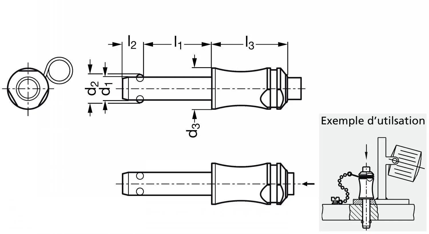 RENCALO Utensile a sgancio rapido Utensile a sgancio rapido capacità di Mantenimento Tipo 301-B 45 kg 