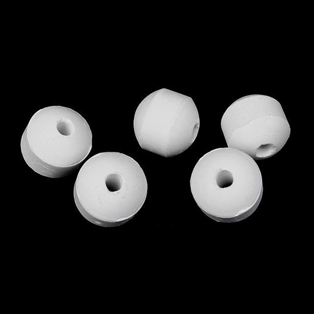 Colore Rosso Liscio Sfera A Forma Di Sfera Perline Di Rubino Coltivate In Laboratorio Corindone In Pietra Sciolta Senza Pietra Preziosa Con Foro Per