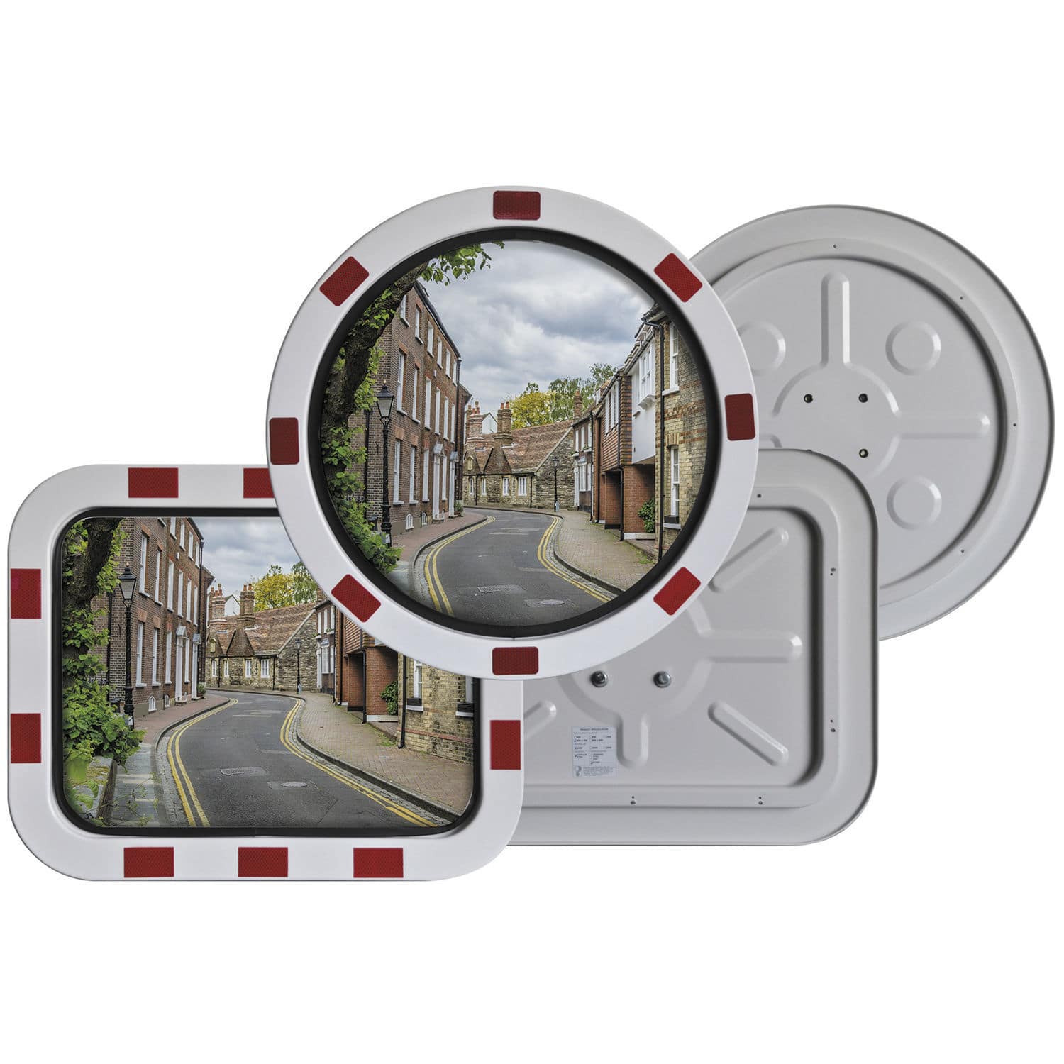 Specchio Convesso Sicurezza 60cm Arancione - Visione Grandangolare, Interno/Esterno - Foto 9