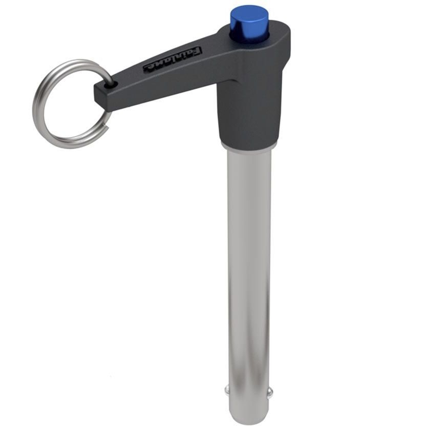 2 Pistoncelli A Molla In Acciaio Inox - Sgancio Rapido Con Maniglia Zigrinata, Filettatura M8 - Foto 6