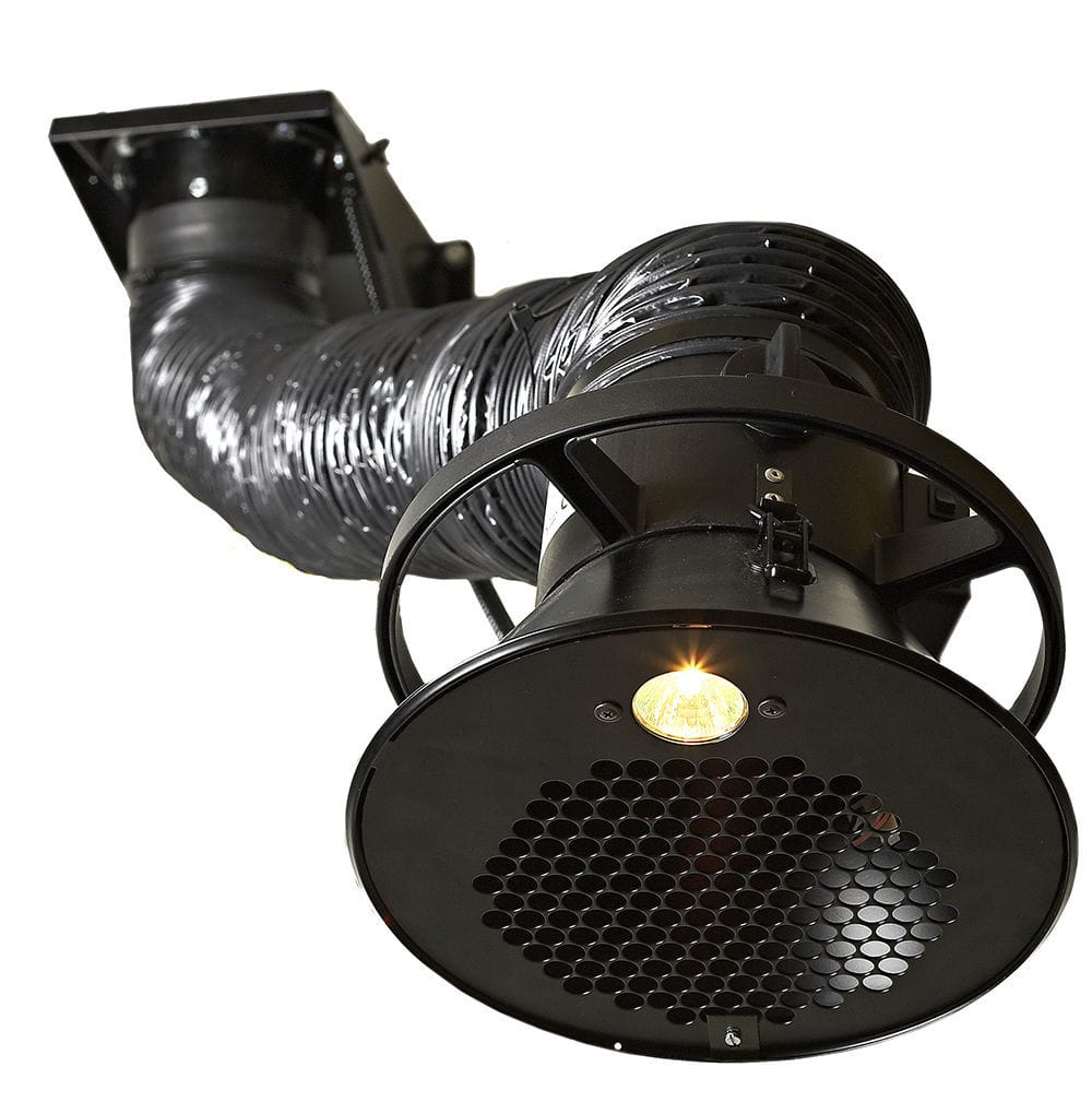 UZIAH Aspiratore Di Fumo 120W – Estrattore Per Camino, Stufe E Forni A Legna, Montaggio A Parete, Adatto A Diametri 14-21 Cm – Uso Esterno