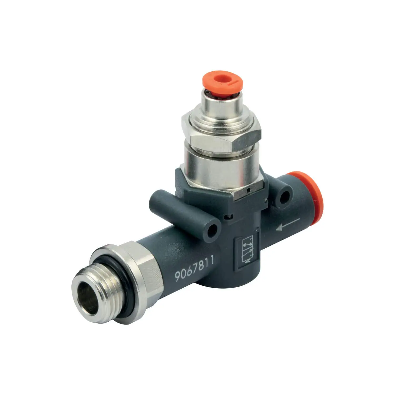 Valvola Manuale Pneumatica 4H210-08, 5 Vie 2 Posizioni, 1/4 PT, Con Raccordi E Silenziatore - Foto 6