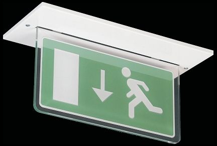 Luce Di Emergenza Permanente "EMERGENCY EXIT" - Da Incasso - Foto 3
