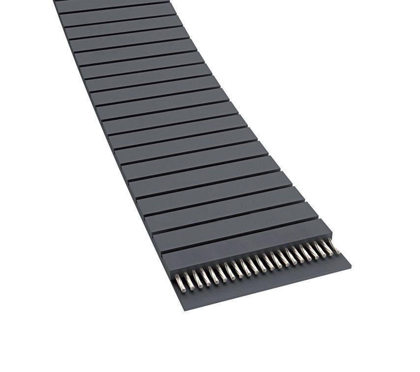 Cinghia Piatta In Neoprene 1160 X 30 X 1 Mm – Antistatica Con Trazione In Poliestere, Colore Nero
