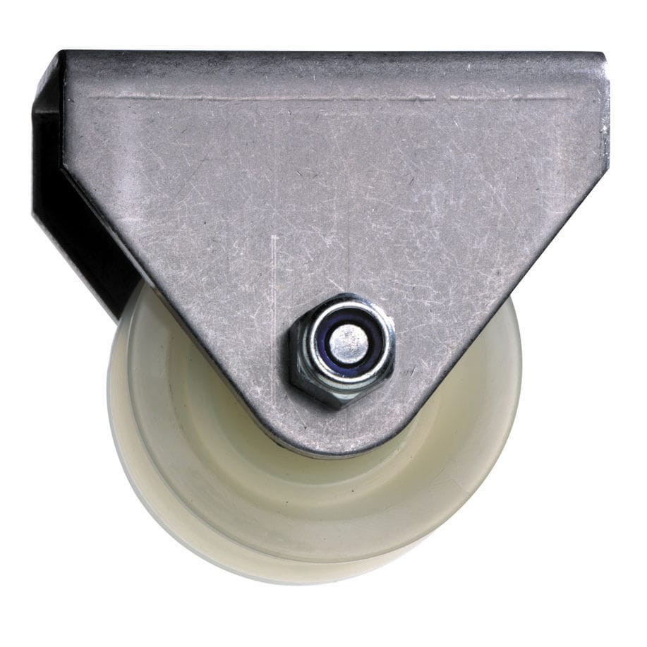 Ruota Cancello 60 Mm, Ruota Puleggia In Staffa, Scanalatura A