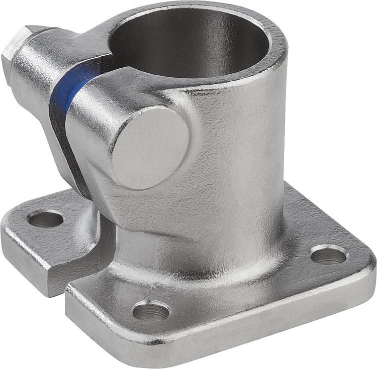Connettore A Croce In Acciaio Inox V4A - 55x55 Mm, Per Filo Rotondo 8-10 Mm, Con 4 Viti M8x25, Per Impianti Di Messa A Terra E Protezione Fulmini