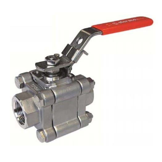 Tubo Poroso Valvola A Sfera 1 NPT In Acciaio Al Carbonio - 2000 WOG, 2000 Psi, Per Acqua, Olio, Aria, Carburante Valvola A Sfera 1 NPT Acciaio Carbonio