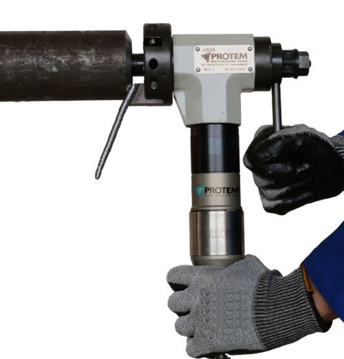 Smussatrice Pneumatica 2 In 1 Professionale | Per Metalli Con Inserti Angolari 6R+6C | Regolabile A 45 Gradi - Foto 2