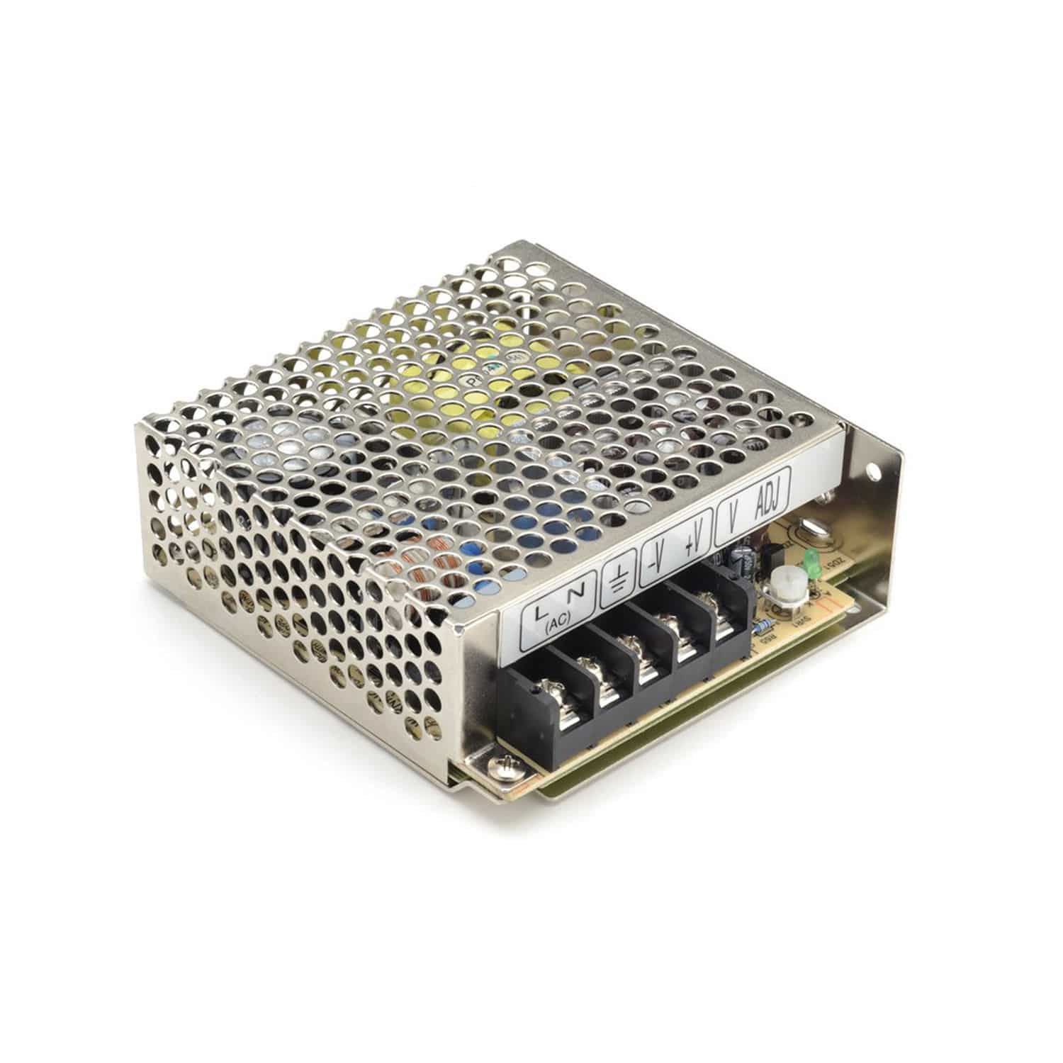 Alimentatore 12V 2.5A Universale Switching AC-DC, Connettore 2.5x0.8mm, 24W