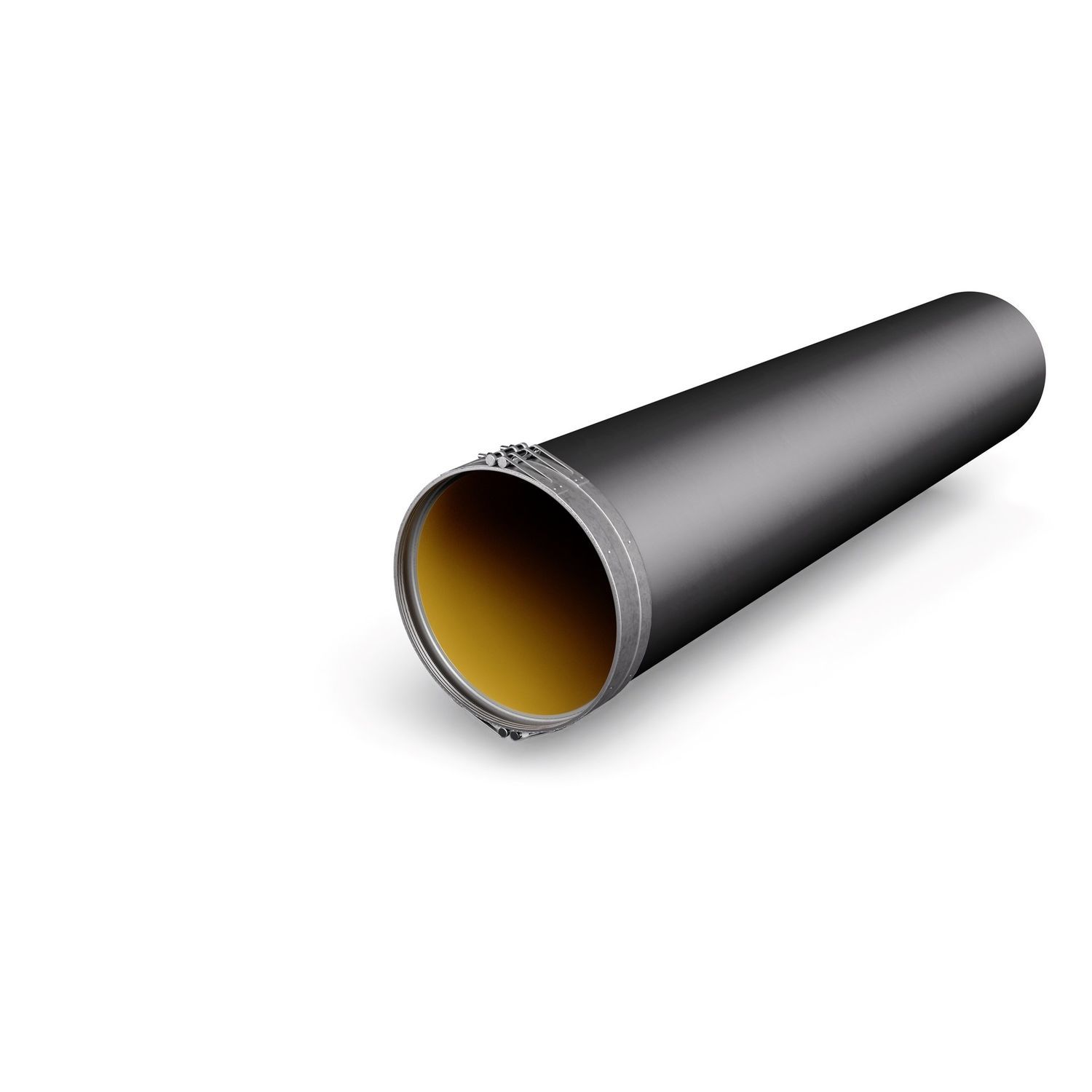 Tubo Per Stufa A Doppio Arco L=120mm, D=130mm - Colore Grigio Ghisa, Acciaio 2mm
