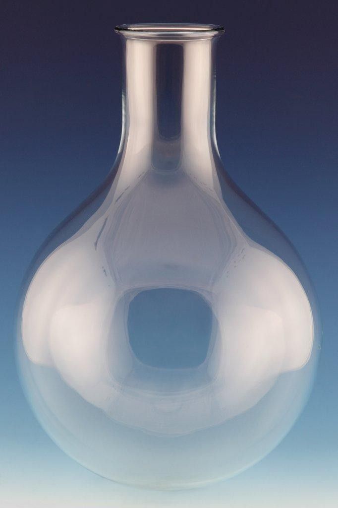 stonylab Matraccio Erlenmeyer con Tappo Avvitato Blu, Matraccio Conico in Vetro Borosilicato Graduato per Laboratorio, 100 ml