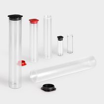 Tubo per imballaggio in plastica / arrotondato