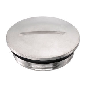 tappo rotondo / filettato / in ottone nichelato / di protezione