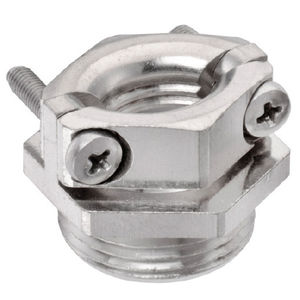 pressacavo in ottone nichelato / senza alogeni / resistente agli UV / filettato