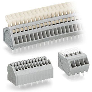 morsetto componibile push-in / senza viti / con connessione a molla / a leva