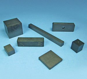 magnete permanente in ferrite sinterizzati / rettangolare / anisotropo