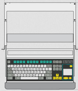 tastiera montata su rack-cassetto