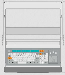 tastiera montata su rack-cassetto
