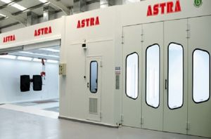 cabina di verniciatura chiusa