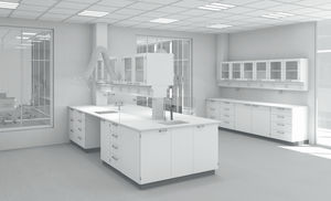 sistema di mobili da laboratorio