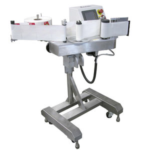 etichettatrice automatica / per etichette adesive / per applicazione laterale / per applicazione sulla parte superiore del prodotto