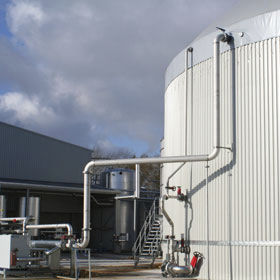 bioreattore a biogas anaerobico
