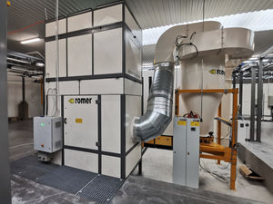 cabina di verniciatura a polvere chiusa