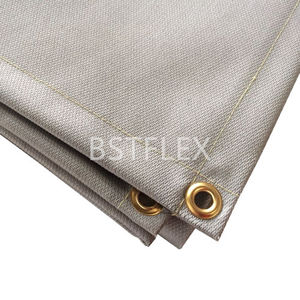 coperta di protezione per saldatura in tessuto di vetro rivestito silicone 1
