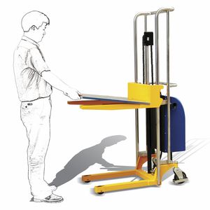 accatastatore elettrico / a timone con guida da terra / per sollevamento / di posizionamento